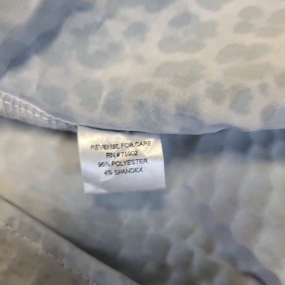 Birch Hill Abstract Metallic Shimmer Zip Jacket Women’s PL Petite Large NWT - Picture 4 of 6